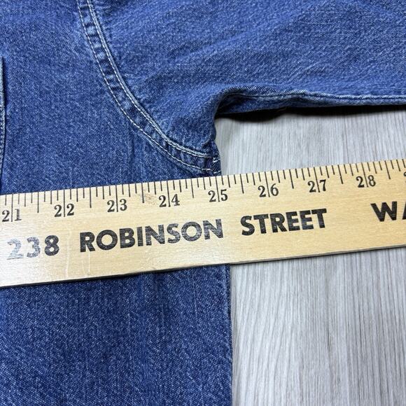 Large Men's Levis Jean Jacket Red Tab 100% Cotton Coat - Picture 13 of 14